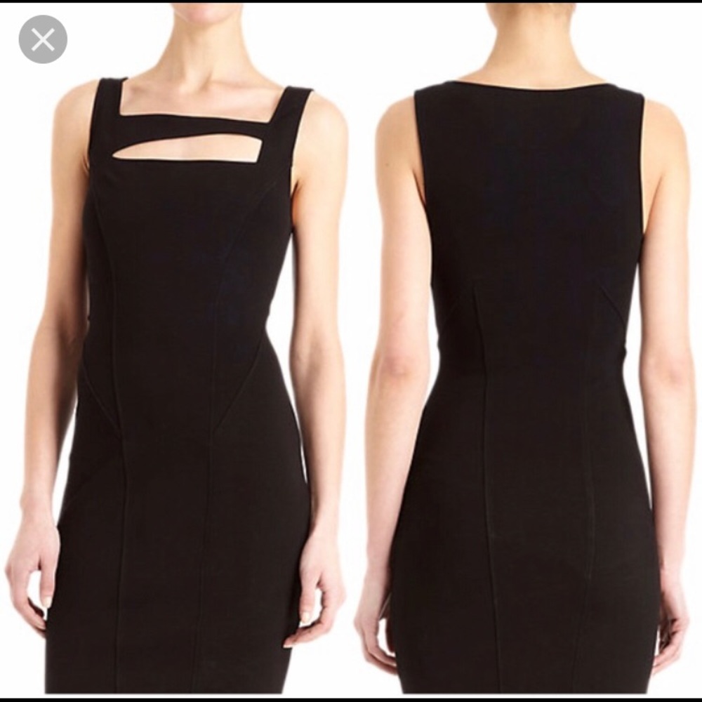 Helmet Bodycon dress with cutout